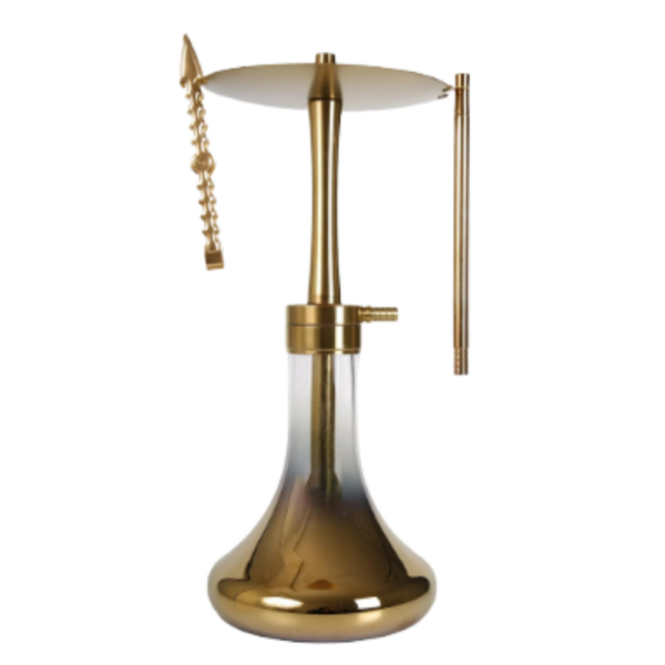 YT Ballı 2 Titanyum Gold Nargile Takımı